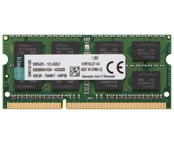 رم لپ تاپ DDR3L تک کاناله 1600 مگاهرتز CL11 مدل ValueRAM ظرفیت 4 گیگابایت
