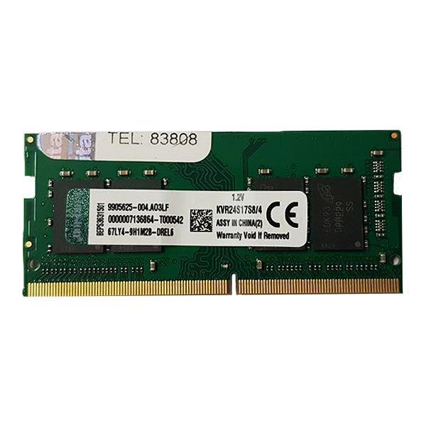 رم لپ تاپ DDR4 تک کانال 2400 مگاهرتز CL17 کینگستون مدلR008 ظرفیت 4 گیگابایت