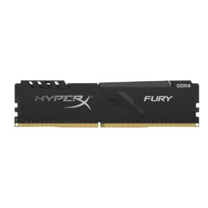 رم دسکتاپ DDR4 تک کاناله 3200 مگاهرتز CL18 کینگستون مدل HyperX Fury Black ظرفیت 16 گیگابایت