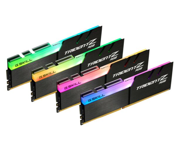رم دسکتاپ DDR4 چهار کاناله 4000 مگاهرتز CL18 جی اسکیل مدل TRIDENTZ RGB ظرفیت 32 گیگابایت