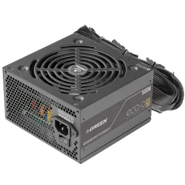 منبع تغذیه کامپیوتر گرین مدل 500 وات POWER GREEN GP500A-ECO D