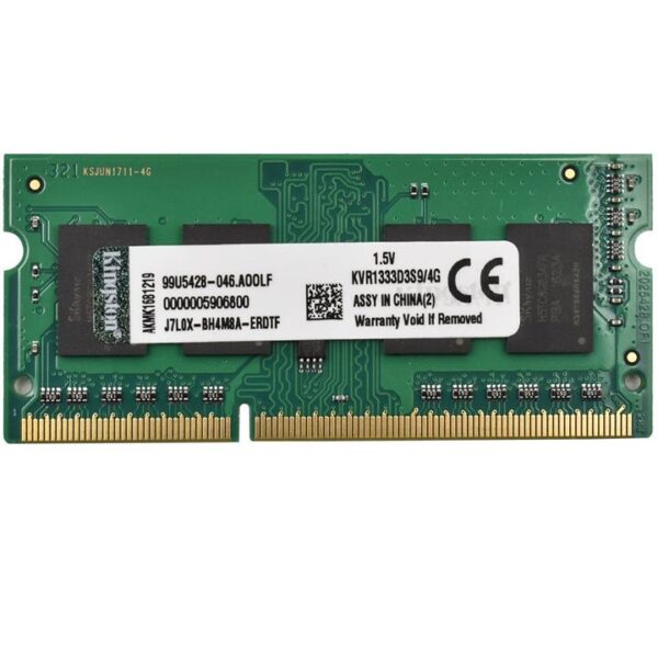 رم لپ تاپ Kingston DDR3 1333S MHz CL9 RAM 4GB