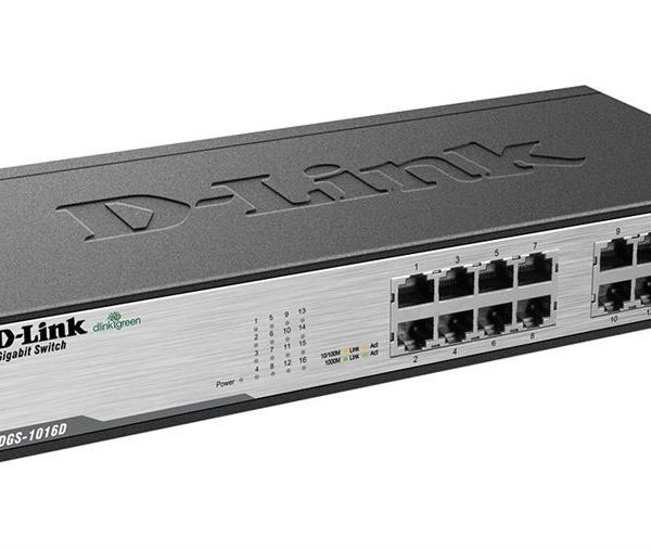 سوییچ 16 پورت غیر مدیریتی و دسکتاپ دی-لینک DES-1016D