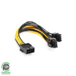 کابل تبدیل ۸ پین مادگی کارت گرافیک PCIE به دو ۸ پین