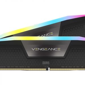 رم کورسیر VENGEANCE RGB Black 32GB 16GBx2 5600MHz CL40 DDR5