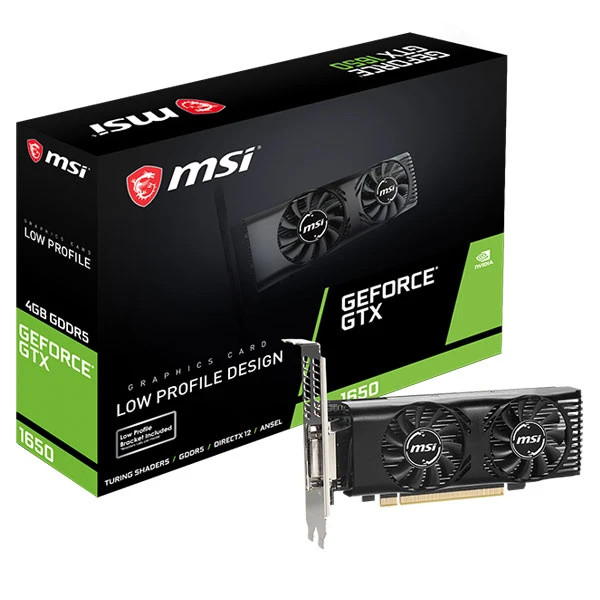 کارت گرافیک ام اس آی MSI Graphics Card GEFORCE GTX 1650 4GT LP OCV1 دست دوم کارت گرافیک ام اس آی MSI Graphics Card GEFORCE GTX 1650 4GT LP OCV1 دست دوم