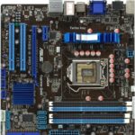 مادربرد ایسوس استوک نسل یک ساپورت بدون پنل MOTHERBOARD ASUS P7H55-M PRO