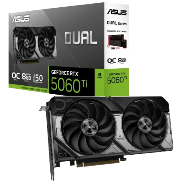 کارت گرافیک ایسوس ASUS Dual GeForce RTX 5060ti OC 8GB GDDR7