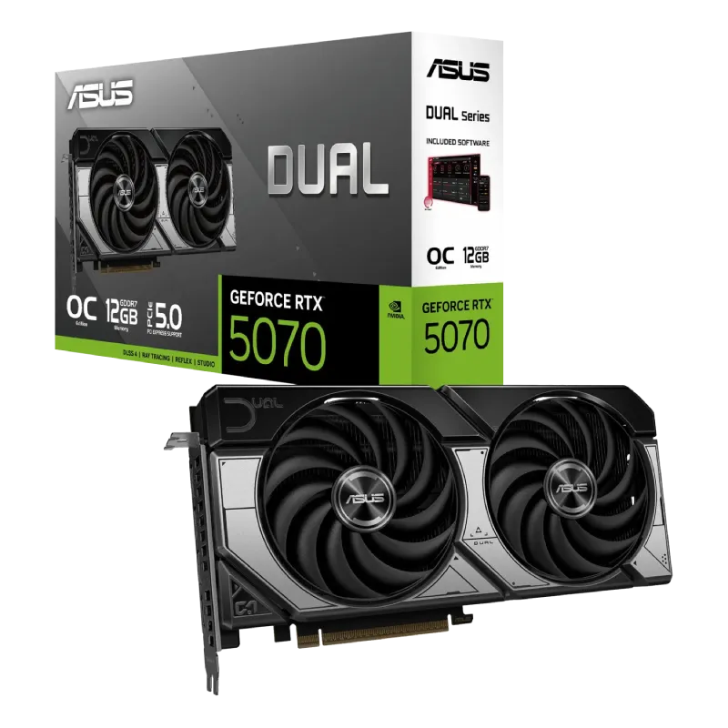 کارت گرافیک ایسوس ASUS Dual GeForce RTX 5070 OC 12GB GDDR7