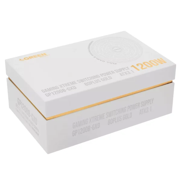 منبع تغذیه گرین سفید POWER GREEN GP1200B GXD WHITE