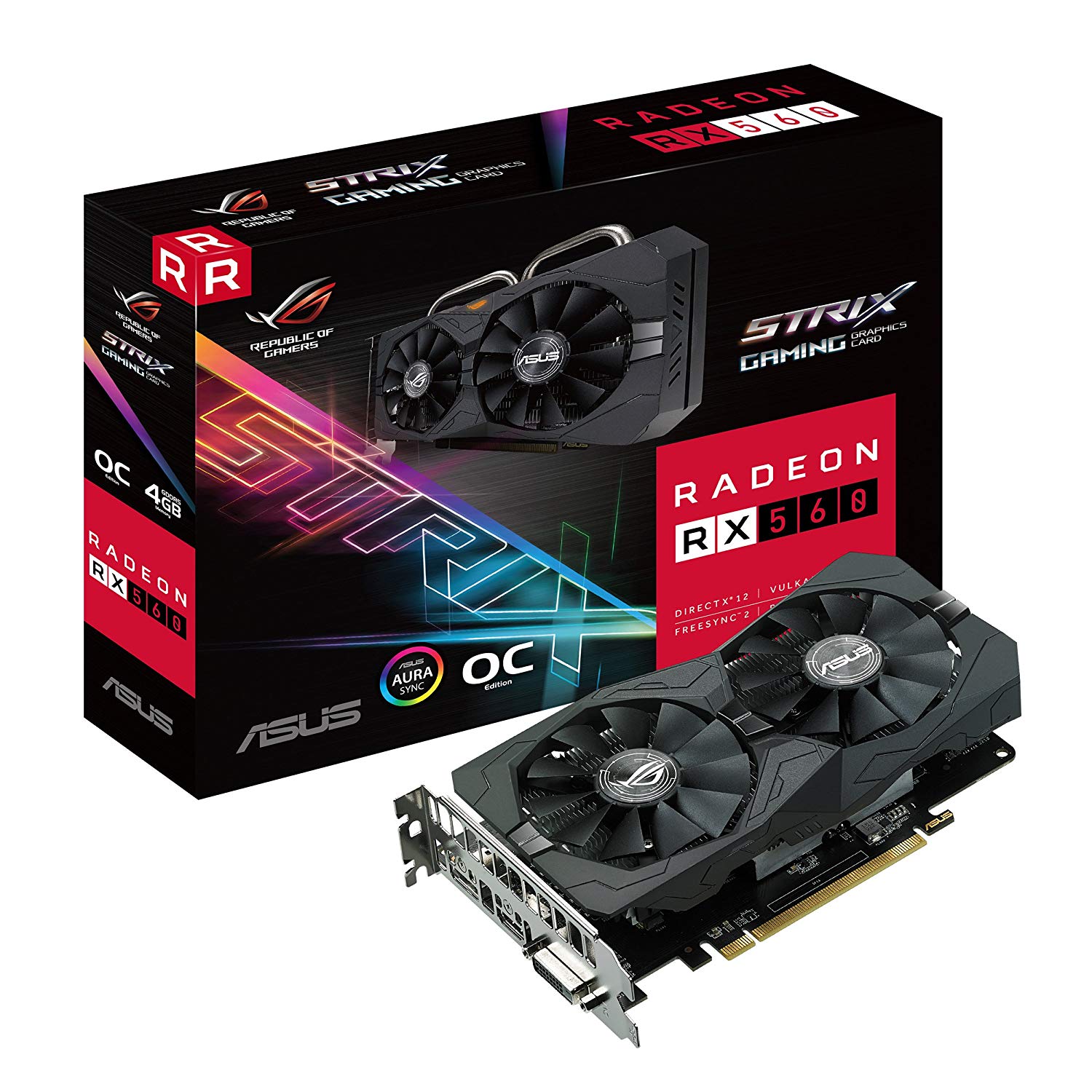 کارت گرافیک ایسوس VGA ASUS RADEON RX560 ROG STRIX 4GB کارت گرافیک ایسوس VGA ASUS RADEON RX560 ROG STRIX 4GB