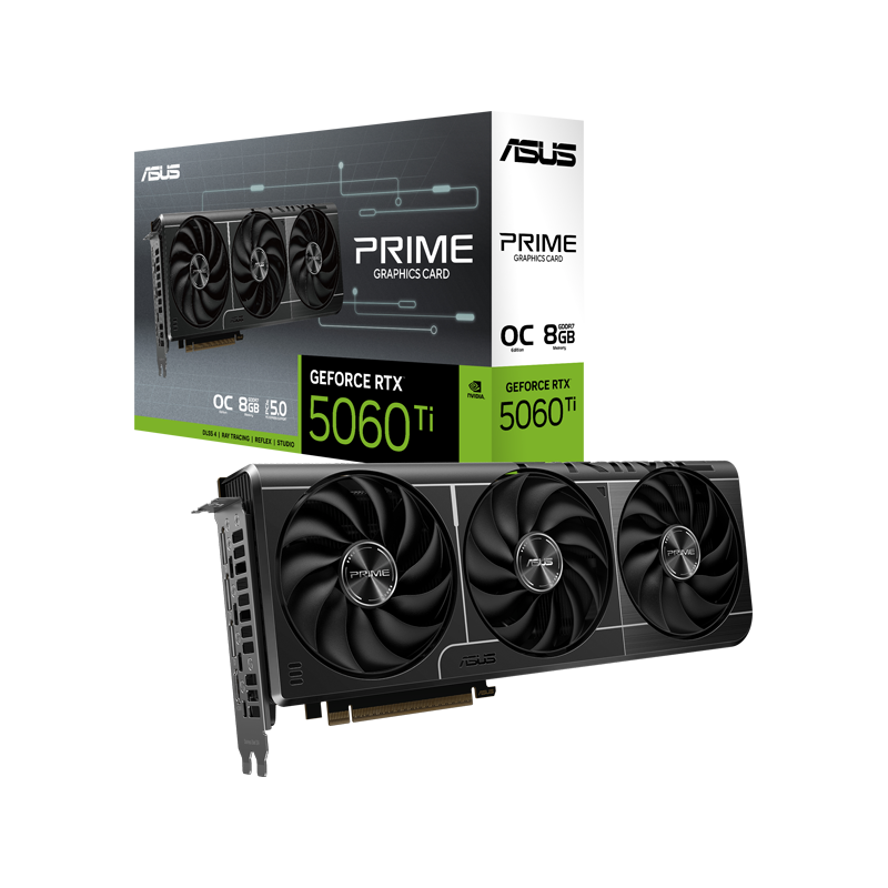 کارت گرافیک ایسوس VGA ASUS RTX 5060Ti PRIME OC 8GB GDDR7