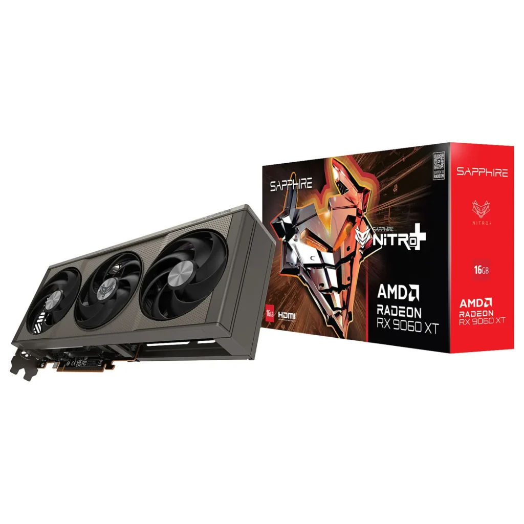 کارت گرافیک سافایر VGA SAPPHIRE NITRO PLUS AMD RADEON RX 9060 XT OC Edition 16GB GDDR6