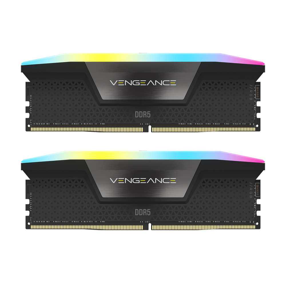 رم کامپیوتر کورسیر RAM CORSAIR VENGEANCE RGB 64GB 5600MHz CL40 DDR5 DUAL