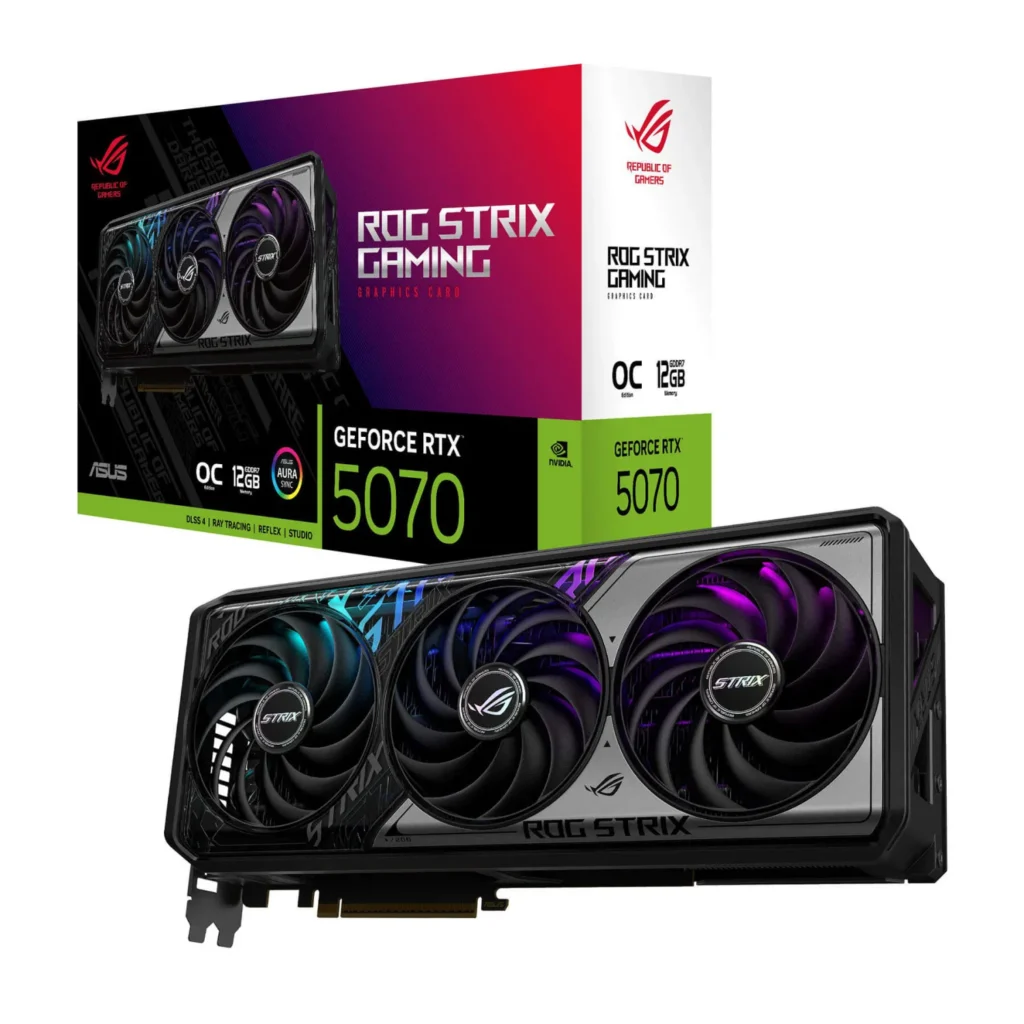 کارت گرافیک ایسوس VGA ASUS RTX 5070 ROG STRIX OC 12GB GDDR7